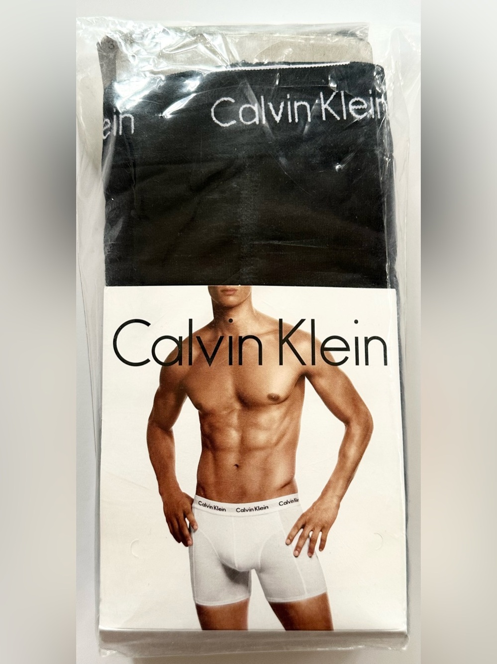 BNIP CALVIN KLEIN MEN’S BOXER BRIEFS 3PK BLACK - SIZE SMALL